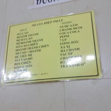 Thực đơn- Quán Ăn Quán 311 Bis - Bột Chiên & Mì Sủi Cảo