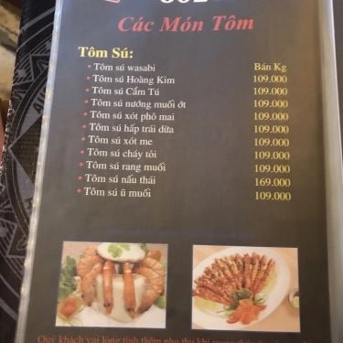 Thực đơn- Quán Ăn 602 Đại Thế Giới - Lẩu Cua Nấu Chao, Cua Xào Chao