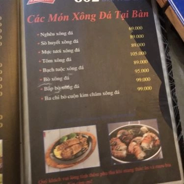 Thực đơn- Quán Ăn 602 Đại Thế Giới - Lẩu Cua Nấu Chao, Cua Xào Chao