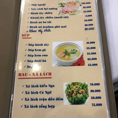 Thực đơn- Nhà Hàng 7 Nị Steak House