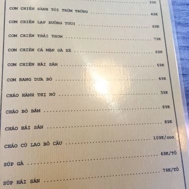 Thực đơn- 81 & 91 - Quán Ăn Gia Đình