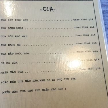 Thực đơn- 81 & 91 - Quán Ăn Gia Đình