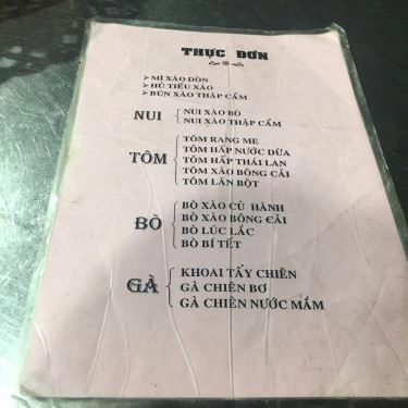 Thực đơn- Quán Ăn A Ke - Mì Xào Giòn