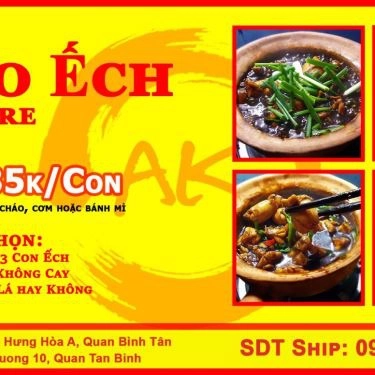 Thực đơn- Quán Ăn A Koi - Cháo Ếch Singapore