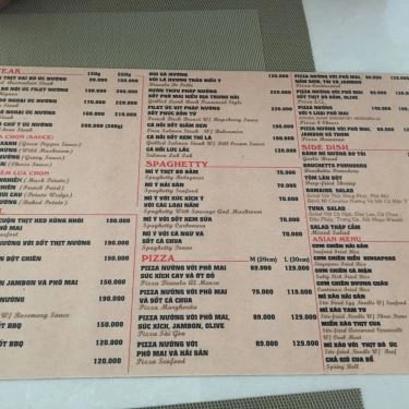 Thực đơn- Quán Ăn A.Q Steak - Western Food & Vietnamese Cuisine