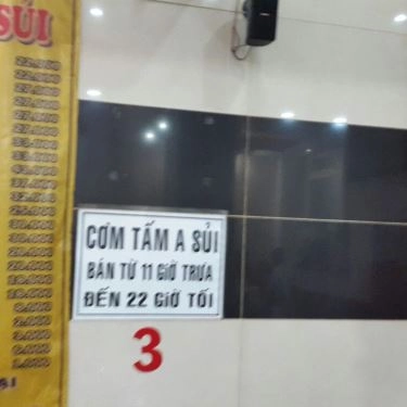 Thực đơn- Quán Ăn A Sủi - Cơm Tấm