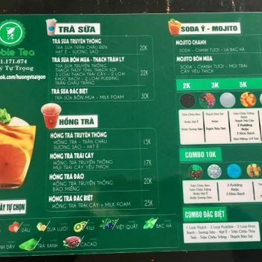 Thực đơn- Quán Ăn A Taste Of Sài Gòn