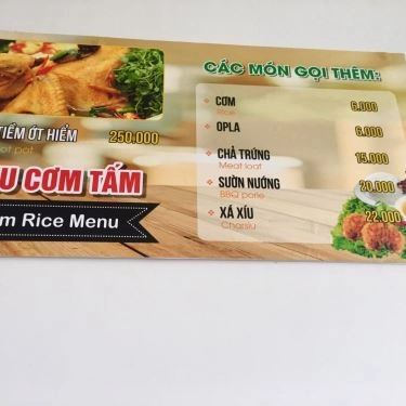 Thực đơn- Quán Ăn A Taste Of Sài Gòn