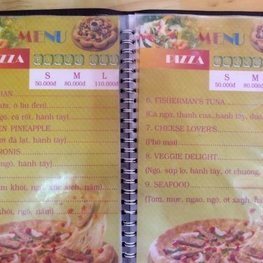 Thực đơn- Quán Ăn ACE Pizza - Nguyễn Sơn