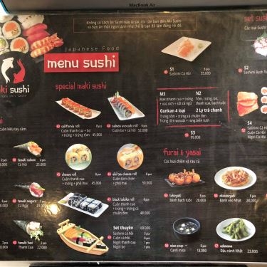 Thực đơn- Quán Ăn Aki Sushi