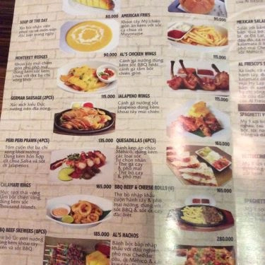 Tổng hợp- Quán Ăn Al Fresco's - Sư Vạn Hạnh