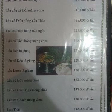 Thực đơn- Quán Ăn Biển Đêm