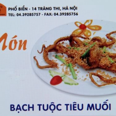 Thực đơn- Nhà Hàng Phố Biển - Tràng Thi