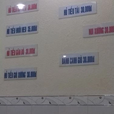 Thực đơn- Quán Ăn Hủ tiếu Bà Hoa