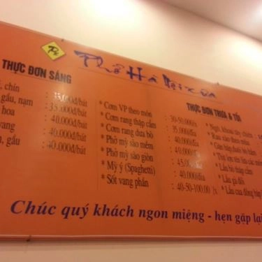 Thực đơn- Quán Ăn Phở Hà Nội Xưa - Cốm Vòng
