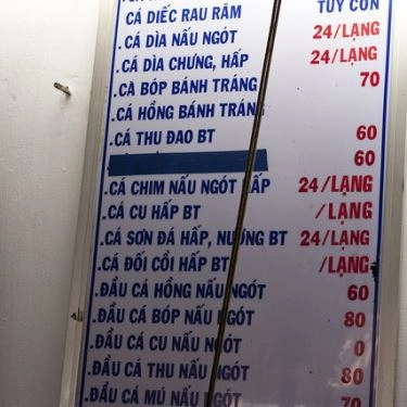 Thực đơn- Quán Ăn Phú Chiêm - Hương vị xứ Quảng
