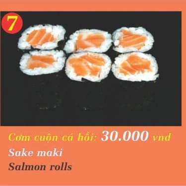 Món ăn- Quán Ăn Sushi Bình Dương