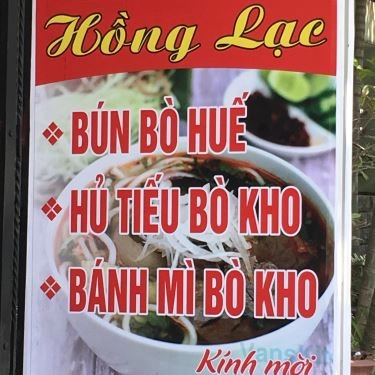Thực đơn- Quán Ăn Hồng Lạc - Bún Bò Huế
