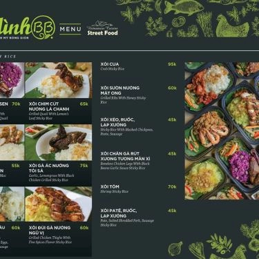Thực đơn- Quán Ăn Gia Đình BB - Xôi & Bánh Mì
