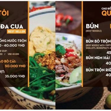 Thực đơn- Quán Ăn Chợ Đổ Quê Tôi - Ẩm Thực Hải Phòng