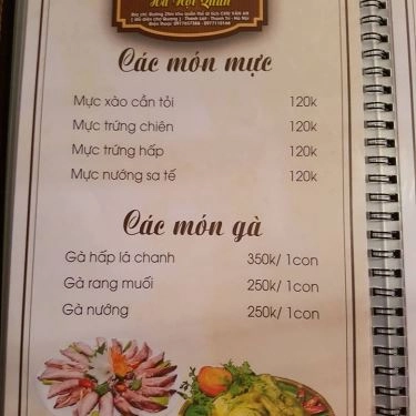 Thực đơn- Quán Ăn Hà Nội Quán - Thiên Đường Ẩm Thực