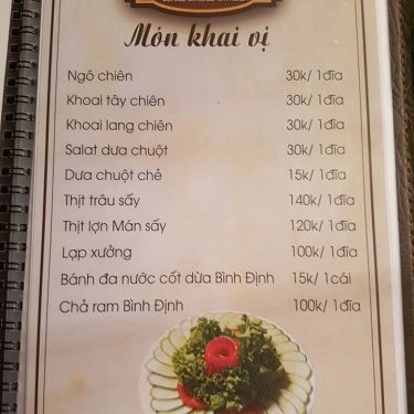 Thực đơn- Quán Ăn Hà Nội Quán - Thiên Đường Ẩm Thực