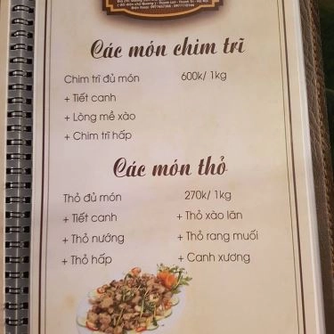 Thực đơn- Quán Ăn Hà Nội Quán - Thiên Đường Ẩm Thực