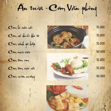 Thực đơn- Quán Ăn Sen Việt - Ẩm Thực Việt