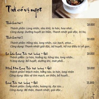 Thực đơn- Quán Ăn Sen Việt - Ẩm Thực Việt