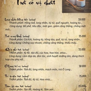 Thực đơn- Quán Ăn Sen Việt - Ẩm Thực Việt