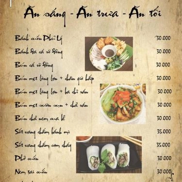 Thực đơn- Quán Ăn Sen Việt - Ẩm Thực Việt