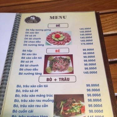 Thực đơn- Quán Ăn Ẩm Thực Quê Ta