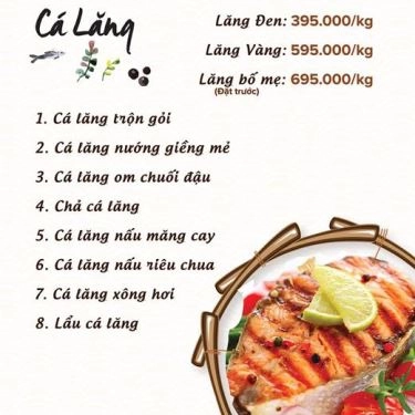 Thực đơn- Nhà Hàng Bằng Hữu Quán - Ẩm Thực Việt Trung