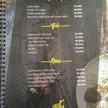 Thực đơn- Quán Ăn Bụi Thái - Ẩm Thực Thái