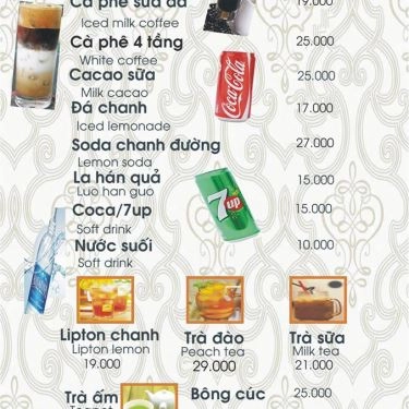 Thực đơn- Quán Ăn Kim Lạc Khang Dimsum