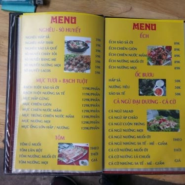 Thực đơn- Quán Ăn Mai Ghé Nữa - Quán Nhậu Bình Dân