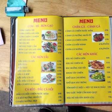 Thực đơn- Quán Ăn Mai Ghé Nữa - Quán Nhậu Bình Dân