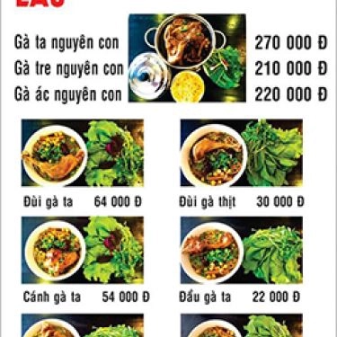 Thực đơn- Quán Ăn Ola - Mì & Lẩu Gà Tiềm Ớt Hiểm