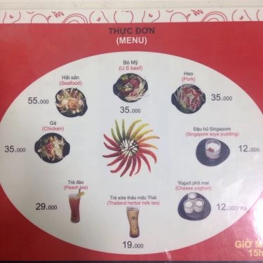Thực đơn- Quán Ăn Alo Mì Cay