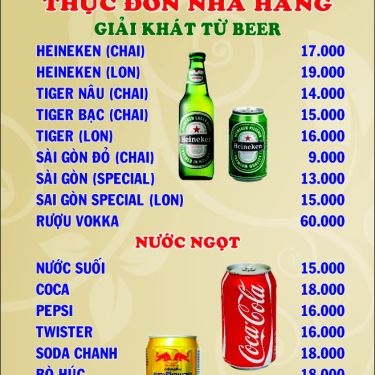 Thực đơn- Tìm Gì Cũng Có - Nhà Hàng Cà Phê Sân Vườn