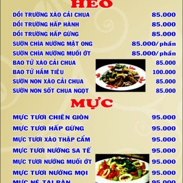 Thực đơn- Tìm Gì Cũng Có - Nhà Hàng Cà Phê Sân Vườn