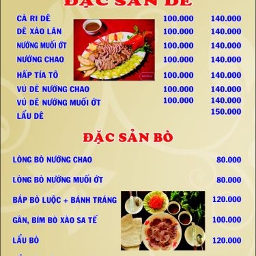 Thực đơn- Tìm Gì Cũng Có - Nhà Hàng Cà Phê Sân Vườn