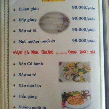 Thực đơn- Nhà Hàng Ẩm Thực 915