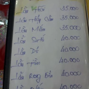Thực đơn- Quán Ăn Ẩm Thực Chay Tạ Thiên