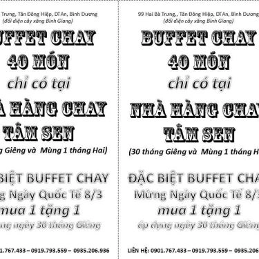 Tổng hợp- Quán Ăn Ẩm Thực Chay Tâm Sen