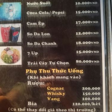 Thực đơn- Nhà Hàng 368 - Ẩm Thực Việt Hàn