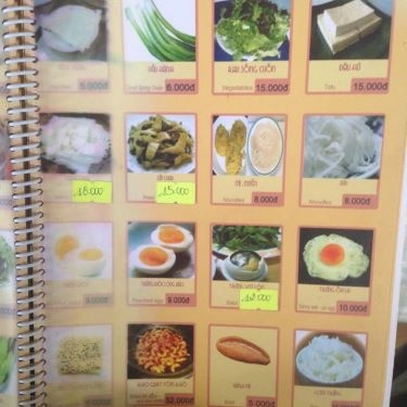 Thực đơn- Quán Ăn Ẩm Thực Lối Về