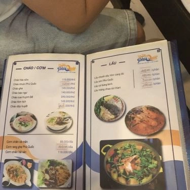 Thực đơn- Quán Ăn Ẩm Thực Phú Quốc