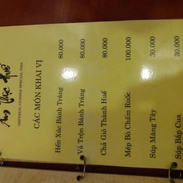 Tổng hợp- Quán Ăn Ẩm Thực Thành Huế - Cây Trâm