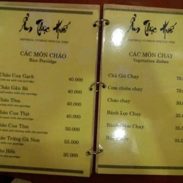 Tổng hợp- Quán Ăn Ẩm Thực Thành Huế - Cây Trâm
